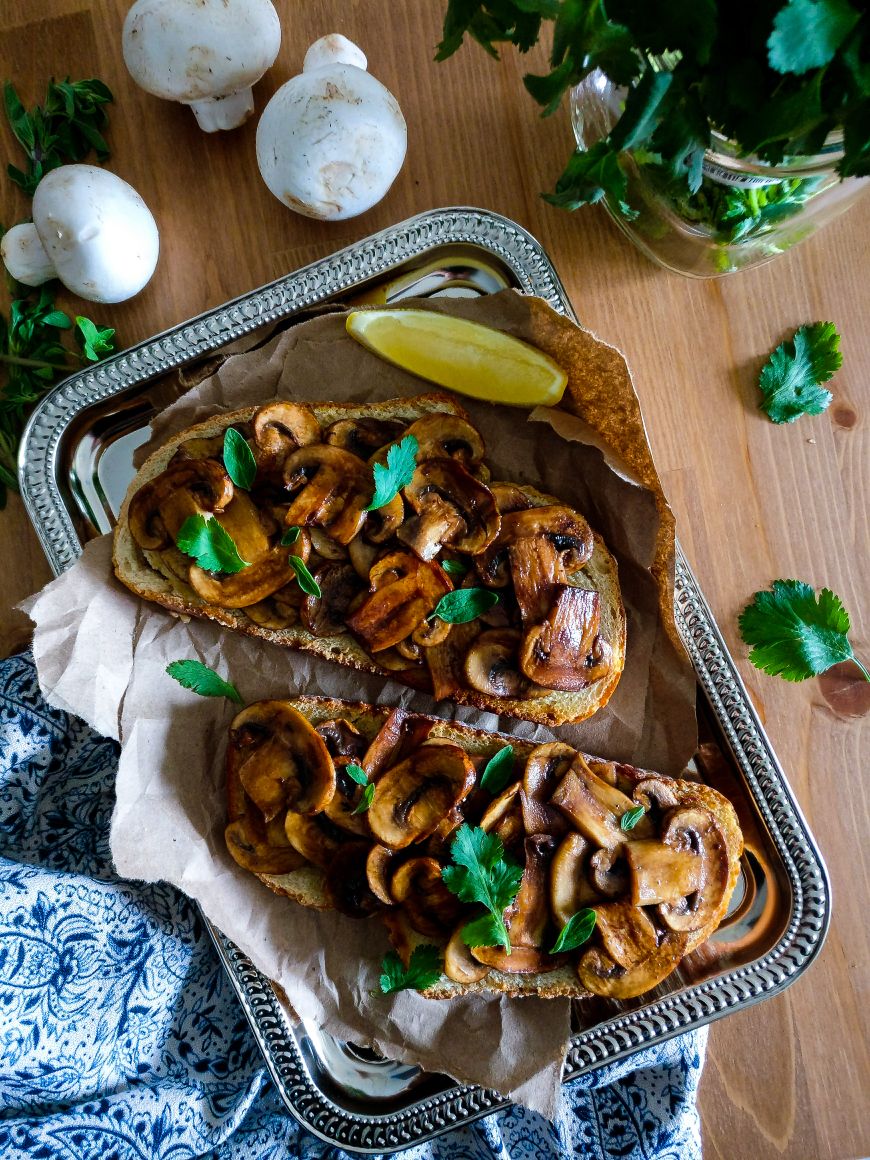 Chef's Satchel mushroom toast