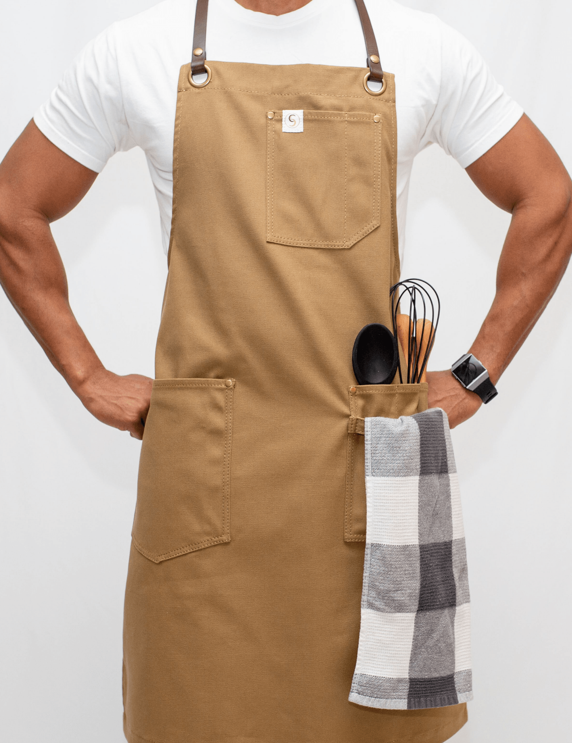 Custom Leather Strap Aprons