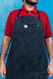 The Works Washed Canvas Bistro Aprons