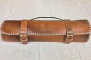 Handmade Leather Chef Knife Roll | Leather Knife Bag | Chef's Satchel - Chef's Satchel