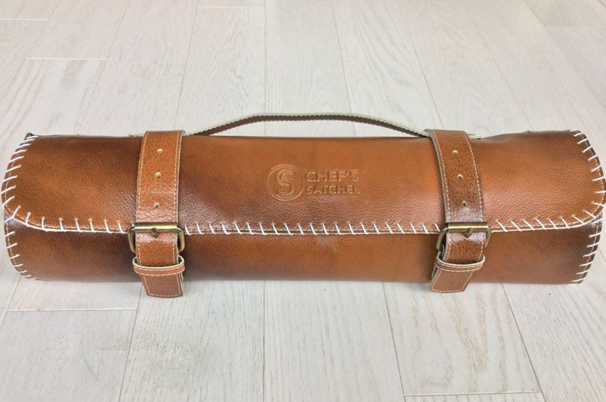 Handmade Leather Chef Knife Roll | Leather Knife Bag | Chef's Satchel - Chef's Satchel